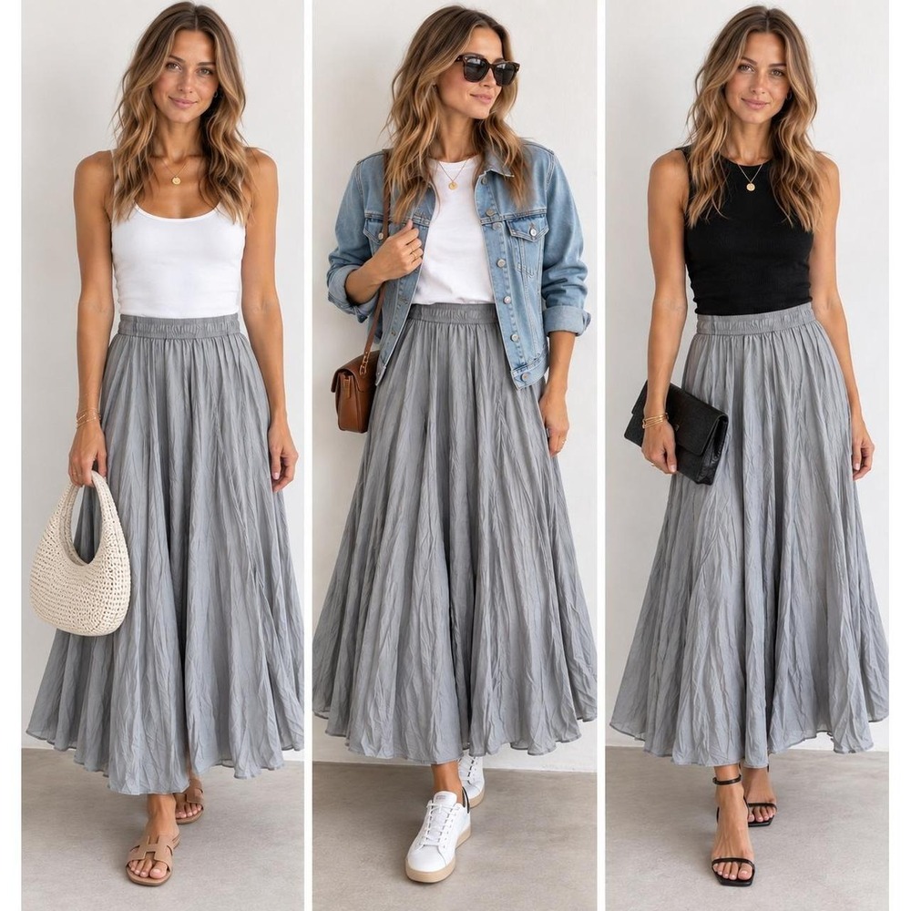 JOSEPH London 100% Silk Gray Midi Skirt Quiet Luxury Minimalist Designer UK 42 - Picture 2 of 10